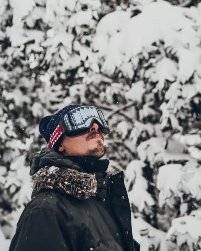 Occhiali da Sci Sprayground Stile Squalo - 3 Lenti Intercambiabili Impermeabili per Avventure Invernali