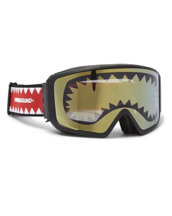 Occhiali da Sci Sprayground Stile Squalo - 3 Lenti Intercambiabili Impermeabili per Avventure Invernali