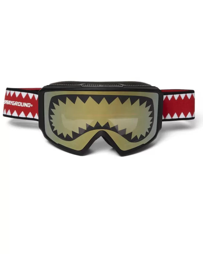 Occhiali da Sci Sprayground Stile Squalo - 3 Lenti Intercambiabili Impermeabili per Avventure Invernali