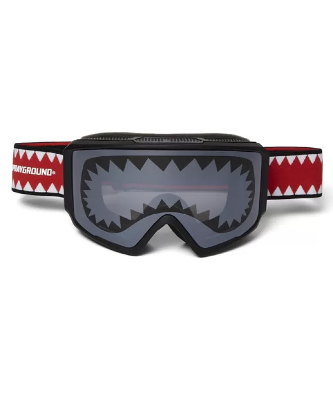 Occhiali da Sci Sprayground Stile Squalo - 3 Lenti Intercambiabili Impermeabili per Avventure Invernali