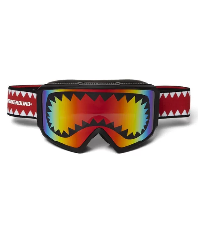 Occhiali da Sci Sprayground Stile Squalo - 3 Lenti Intercambiabili Impermeabili per Avventure Invernali