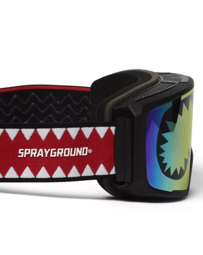 Occhiali da Sci Sprayground Stile Squalo - 3 Lenti Intercambiabili Impermeabili per Avventure Invernali