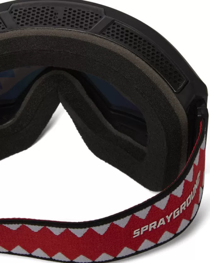 Occhiali da Sci Sprayground Stile Squalo - 3 Lenti Intercambiabili Impermeabili per Avventure Invernali