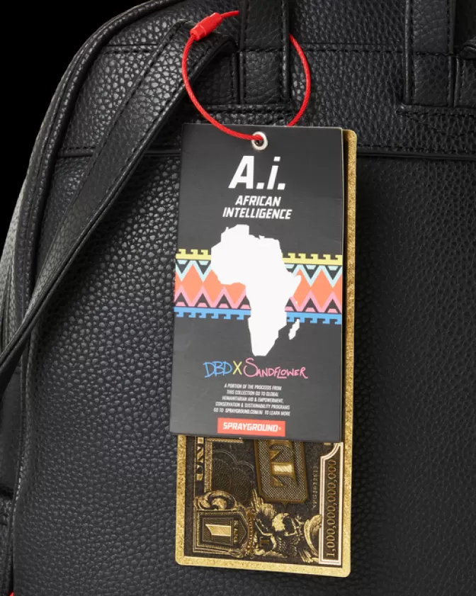 Zaino Sprayground Tribù Selvaggia - Design Esclusivo Stella del Racing A.I.7 con Motivo Desertico | Edizione Limitata Sandflower | Tracolla con Perline e Stile Audace