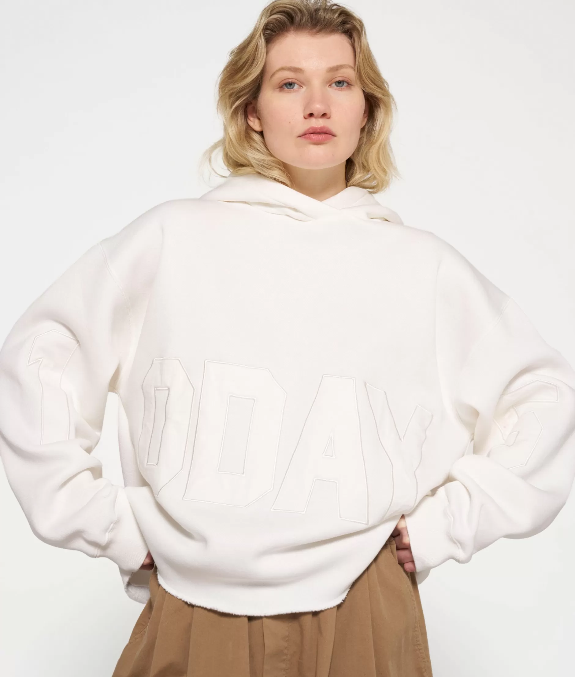 Felpa con Cappuccio 10DAYS Donna - Logo Ricamato, Stile Urban e Comfort Moderno