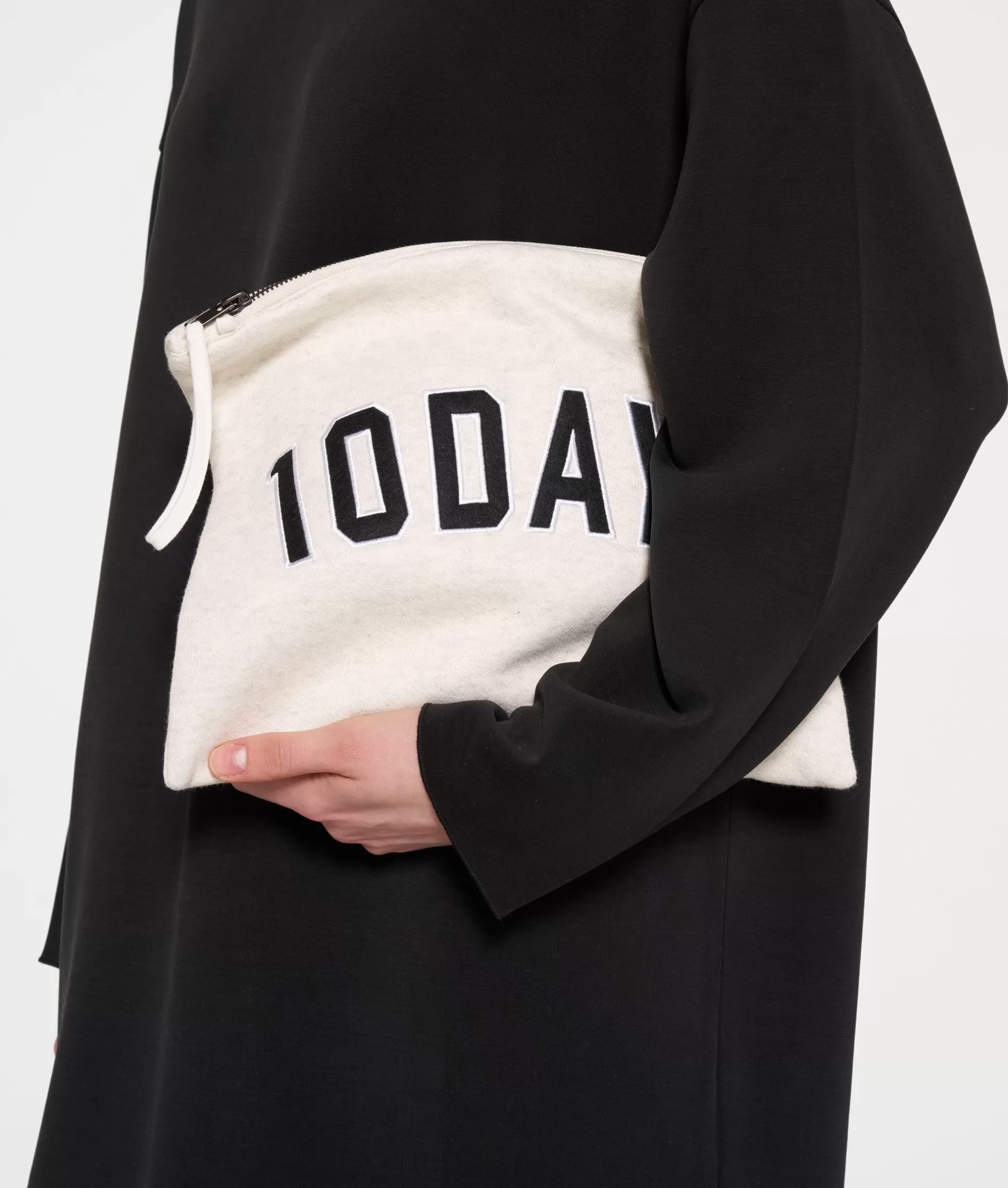 Borsa Donna 10-DAYS - Clutch Elegante da Sera in Pelle Morbida con Logo, Per Eventi Serali o Utilizzo Quotidiano