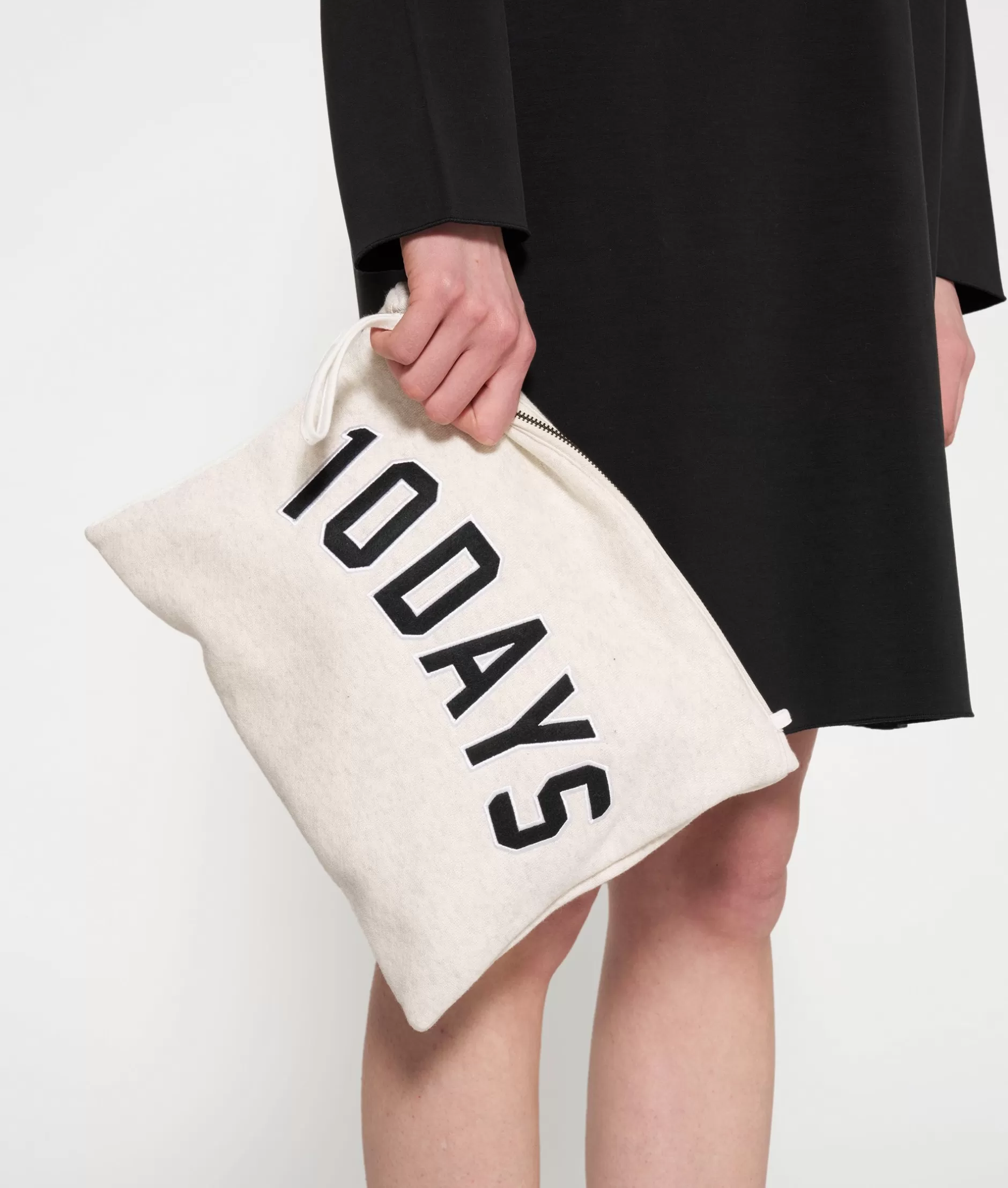 Borsa Donna 10-DAYS - Clutch Elegante da Sera in Pelle Morbida con Logo, Per Eventi Serali o Utilizzo Quotidiano