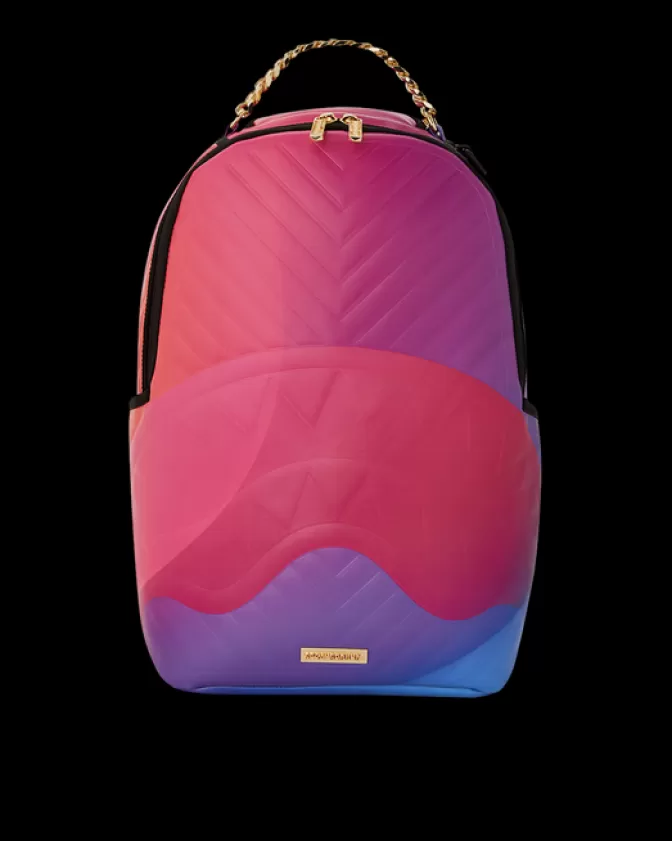 Zaino Sprayground DLXV - Design Onda Radiosa con Motivo Esplosione Solare, Stile Urbano Unisex