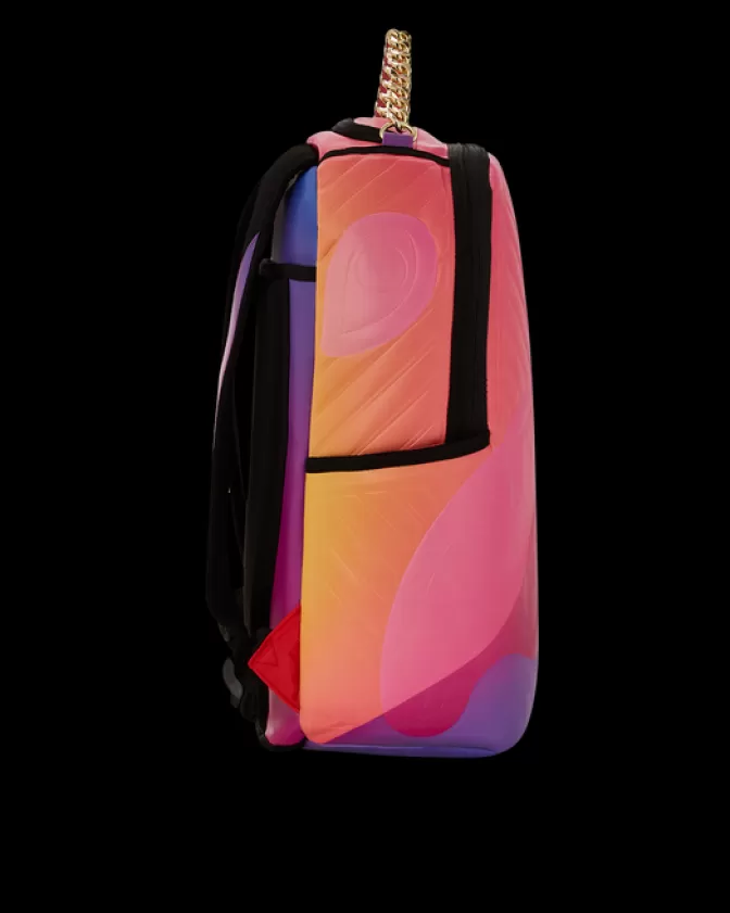 Zaino Sprayground DLXV - Design Onda Radiosa con Motivo Esplosione Solare, Stile Urbano Unisex