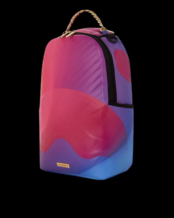 Zaino Sprayground DLXV - Design Onda Radiosa con Motivo Esplosione Solare, Stile Urbano Unisex