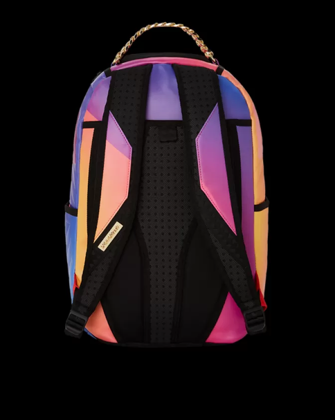 Zaino Sprayground DLXV - Design Onda Radiosa con Motivo Esplosione Solare, Stile Urbano Unisex
