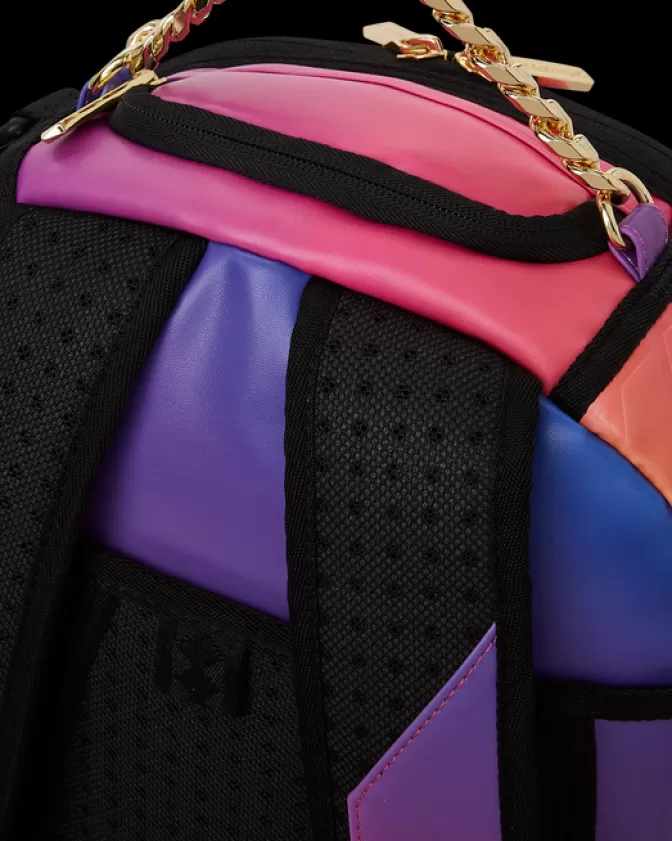 Zaino Sprayground DLXV - Design Onda Radiosa con Motivo Esplosione Solare, Stile Urbano Unisex
