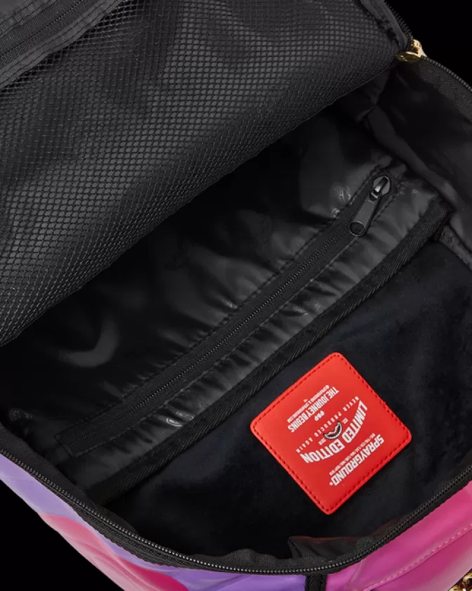 Zaino Sprayground DLXV - Design Onda Radiosa con Motivo Esplosione Solare, Stile Urbano Unisex