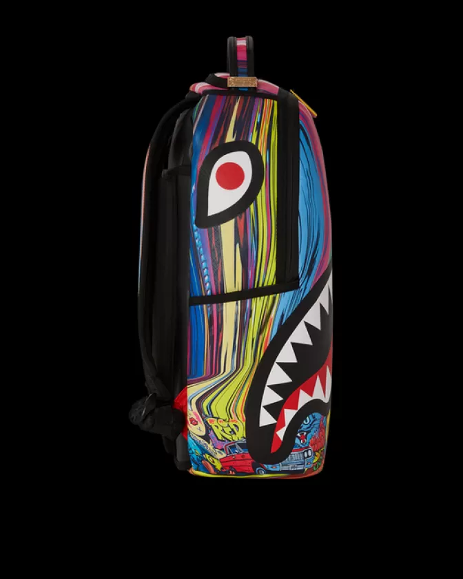 Zaino Sprayground Fusione Grafica Originale - Stile Unisex Impermeabile con Design Sciogli-Mente