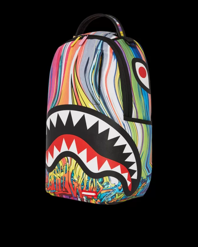 Zaino Sprayground Fusione Grafica Originale - Stile Unisex Impermeabile con Design Sciogli-Mente
