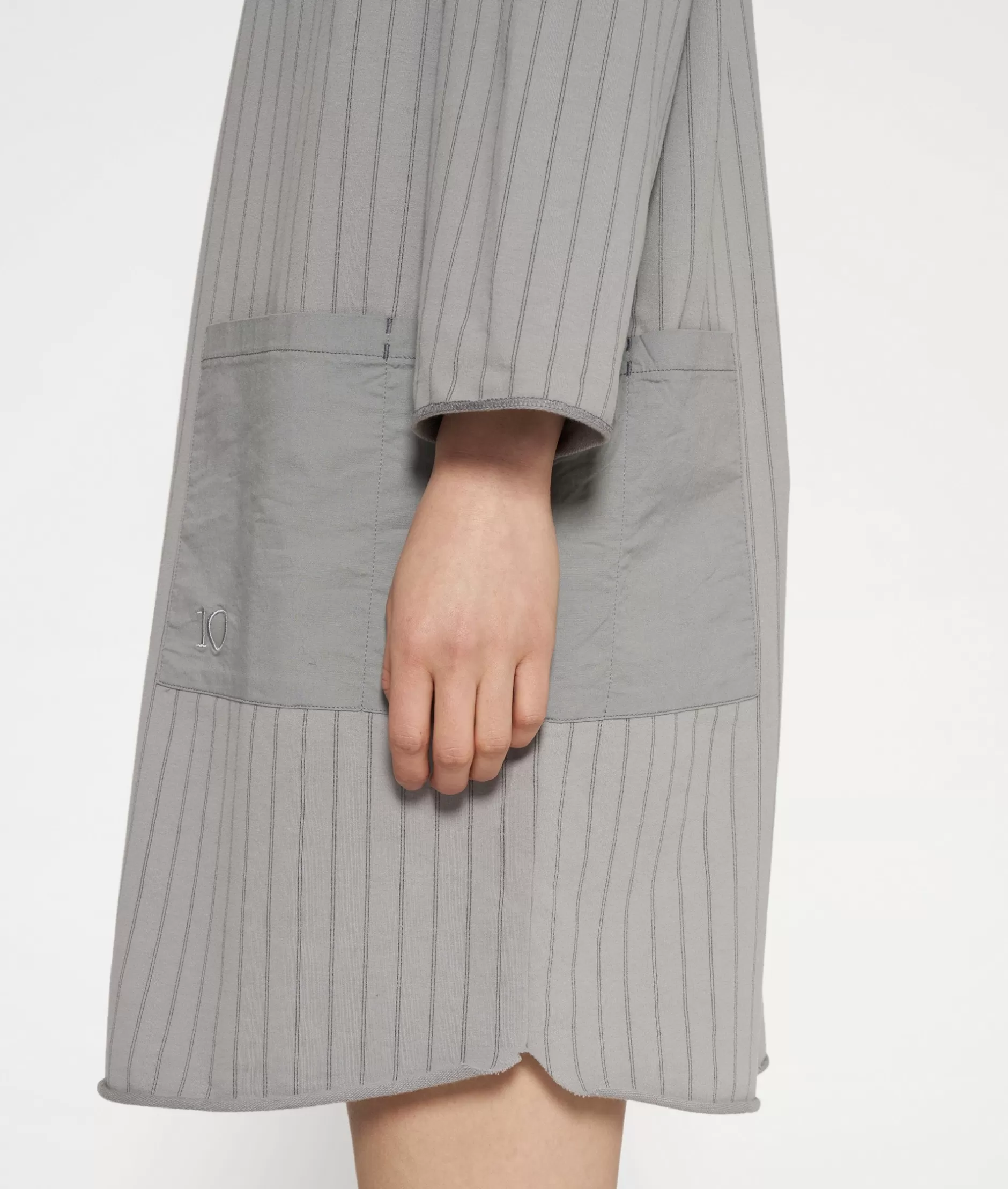 Abito Felpa Donna Collezione 10DAYS - Righe Sottili Casual Chic, Confortevole per Look Giornaliero e Serale
