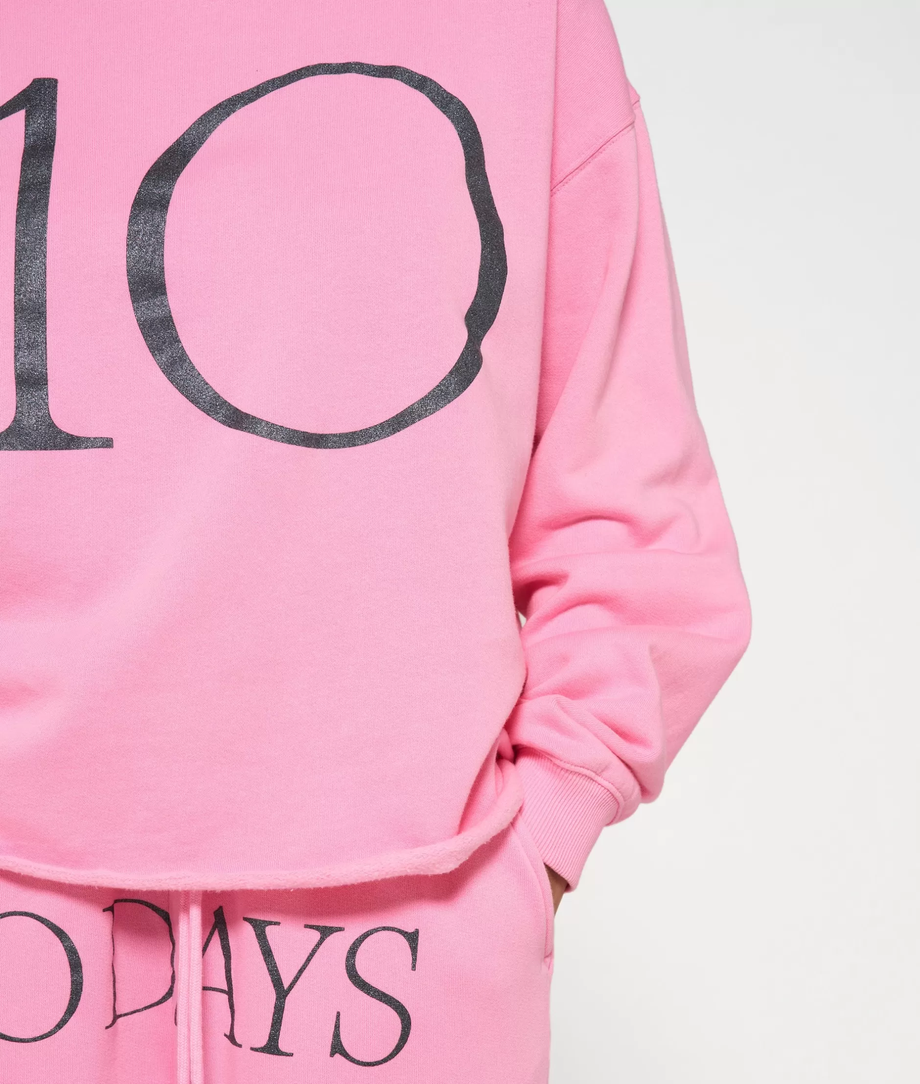 10Days Felpa Donna con Logo Ricamato - Stile Casual e Confortevole per Tutto il Giorno