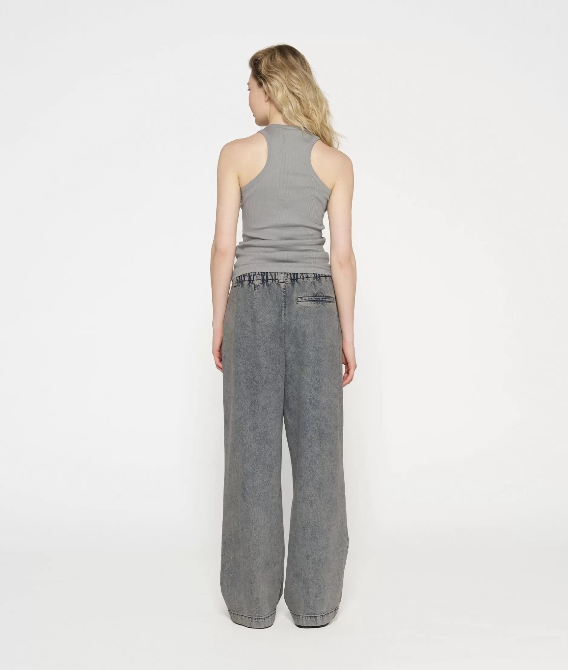Donna 10-DAYS Top Essential - Canottiera in Punto Ruvido con Design Essenziale