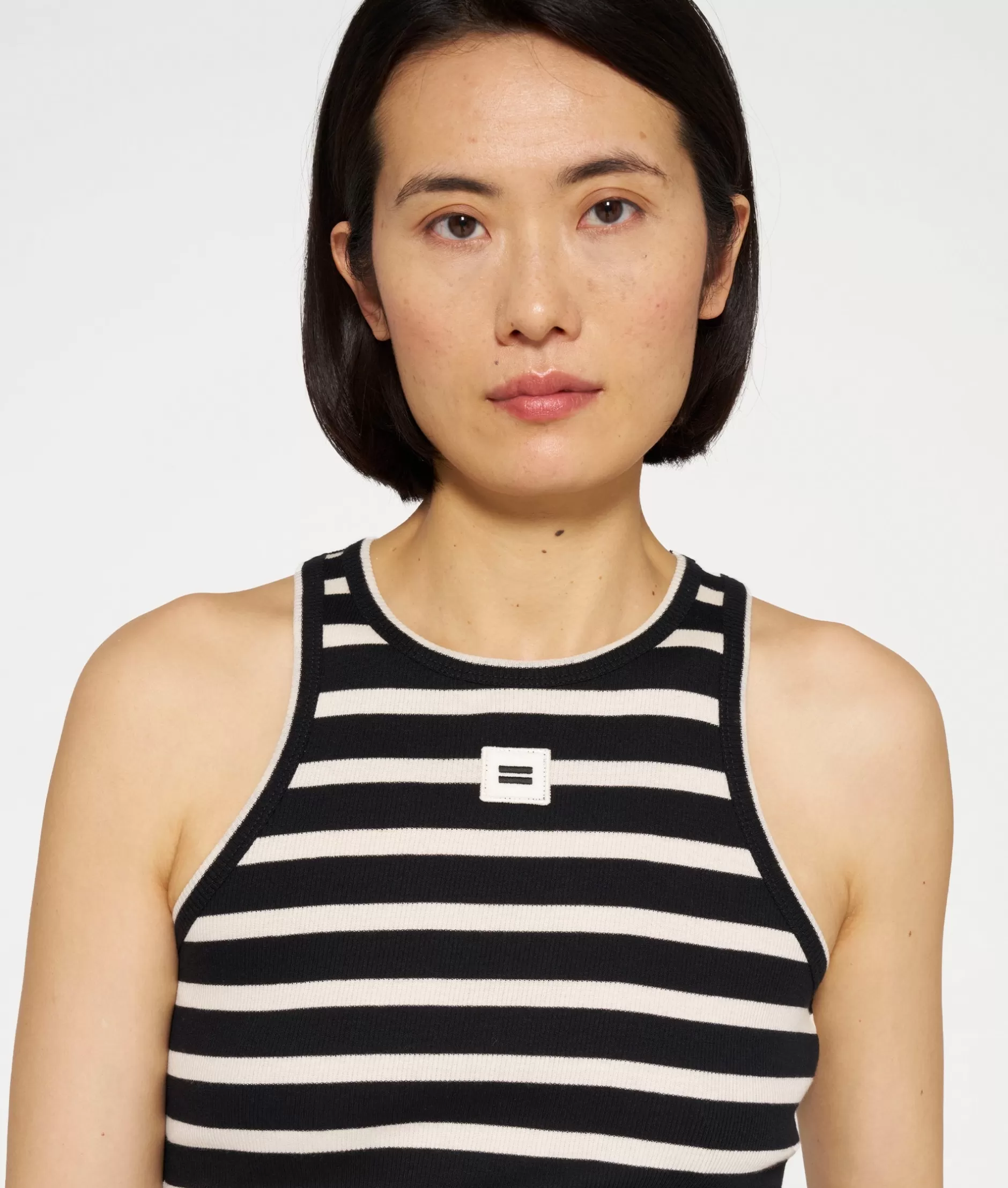 Canottiera Donna 10 Days - Righe A Coste Elegante per Look Casual e Confortevole