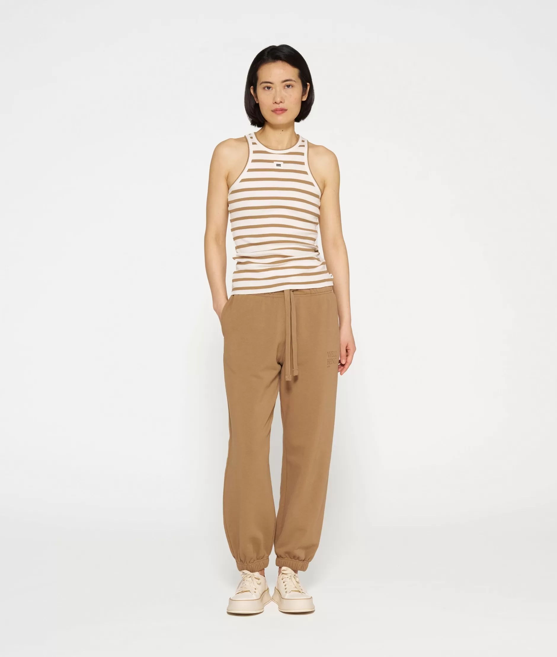 Maglietta Donna 10 Days - Canottiera Righe in Punto Riga, Stile Casual Comodo per Tutto il Giorno