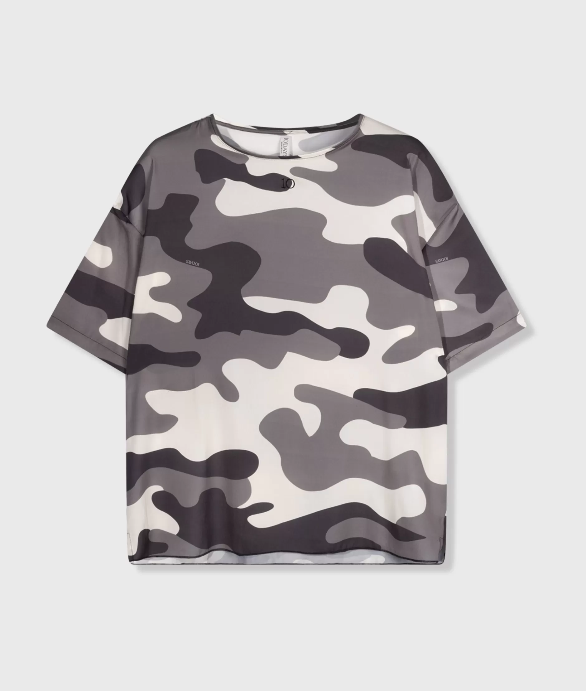10DAYS Camicia Casual Donna con Stampa Mimetico - T-Shirt Style Confortevile per Look Urbani