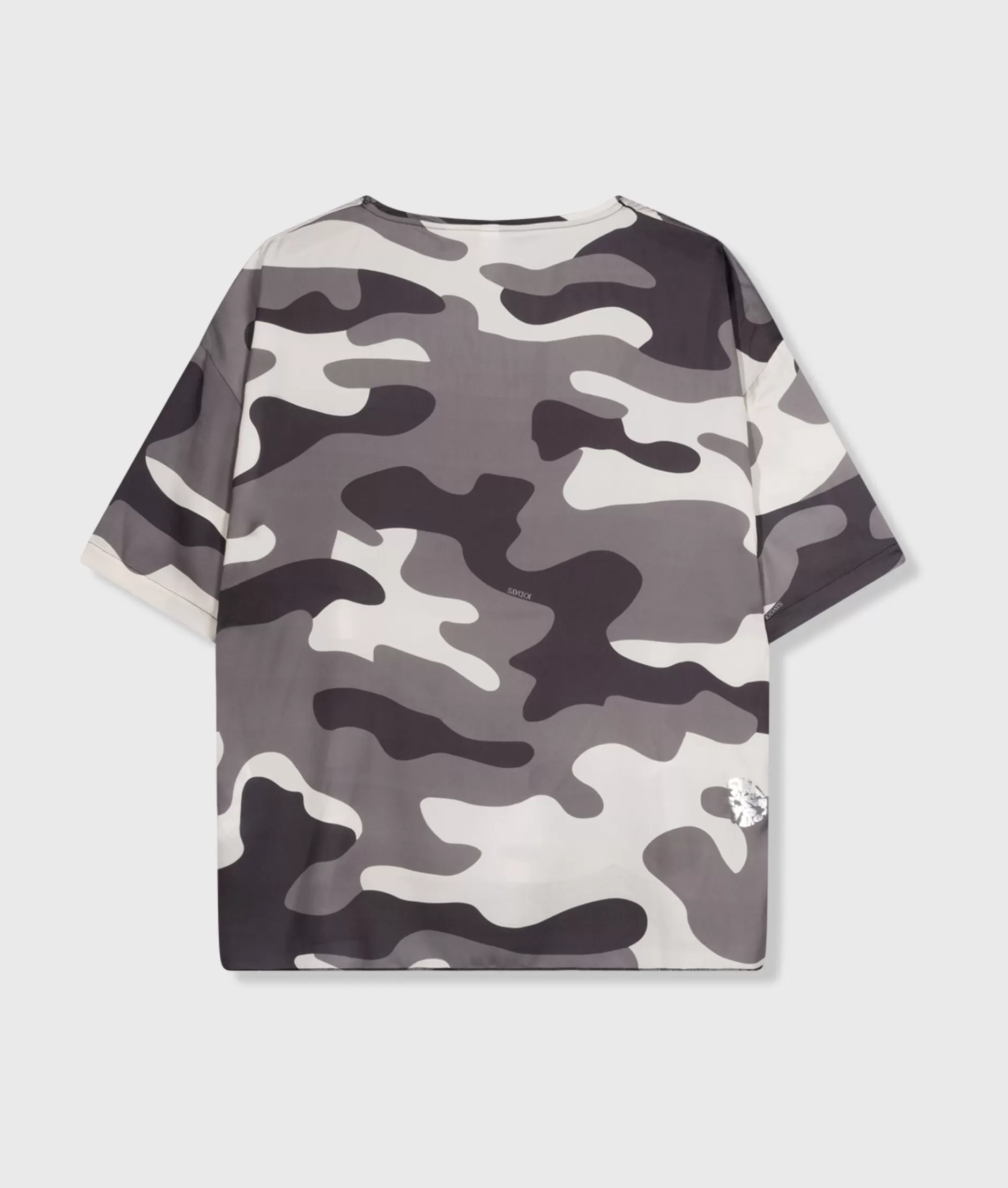 10DAYS Camicia Casual Donna con Stampa Mimetico - T-Shirt Style Confortevile per Look Urbani