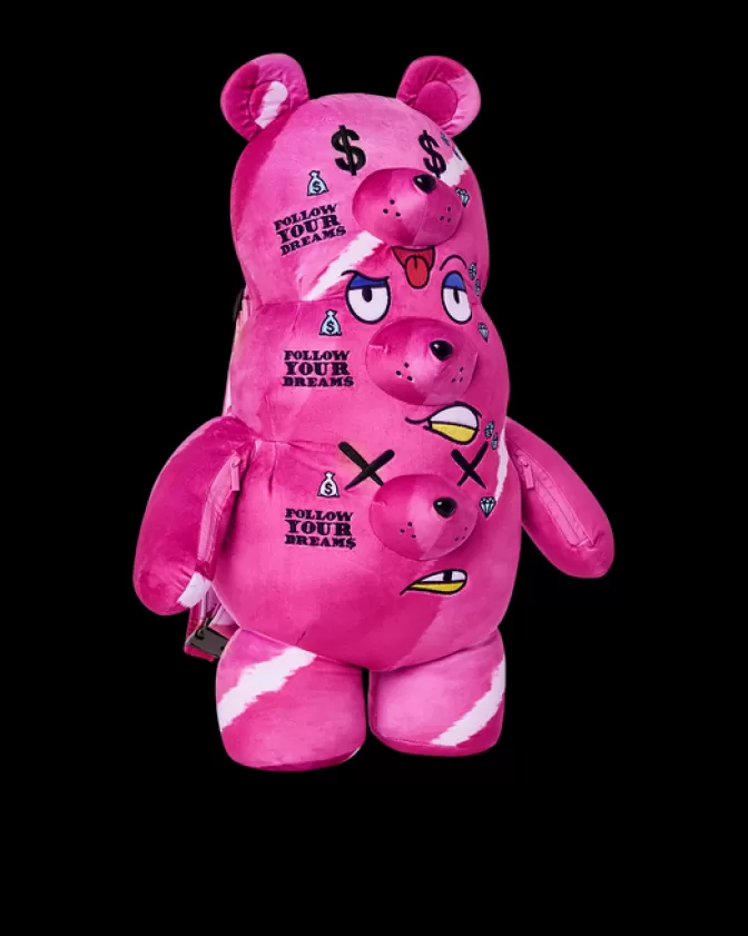 Sprayground | Zaini Peluche Orsacchiotto Originali - Zaino Unico a 3 Teste con Design Esclusivo - Collezione Limited Edition
