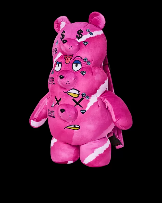 Sprayground | Zaini Peluche Orsacchiotto Originali - Zaino Unico a 3 Teste con Design Esclusivo - Collezione Limited Edition