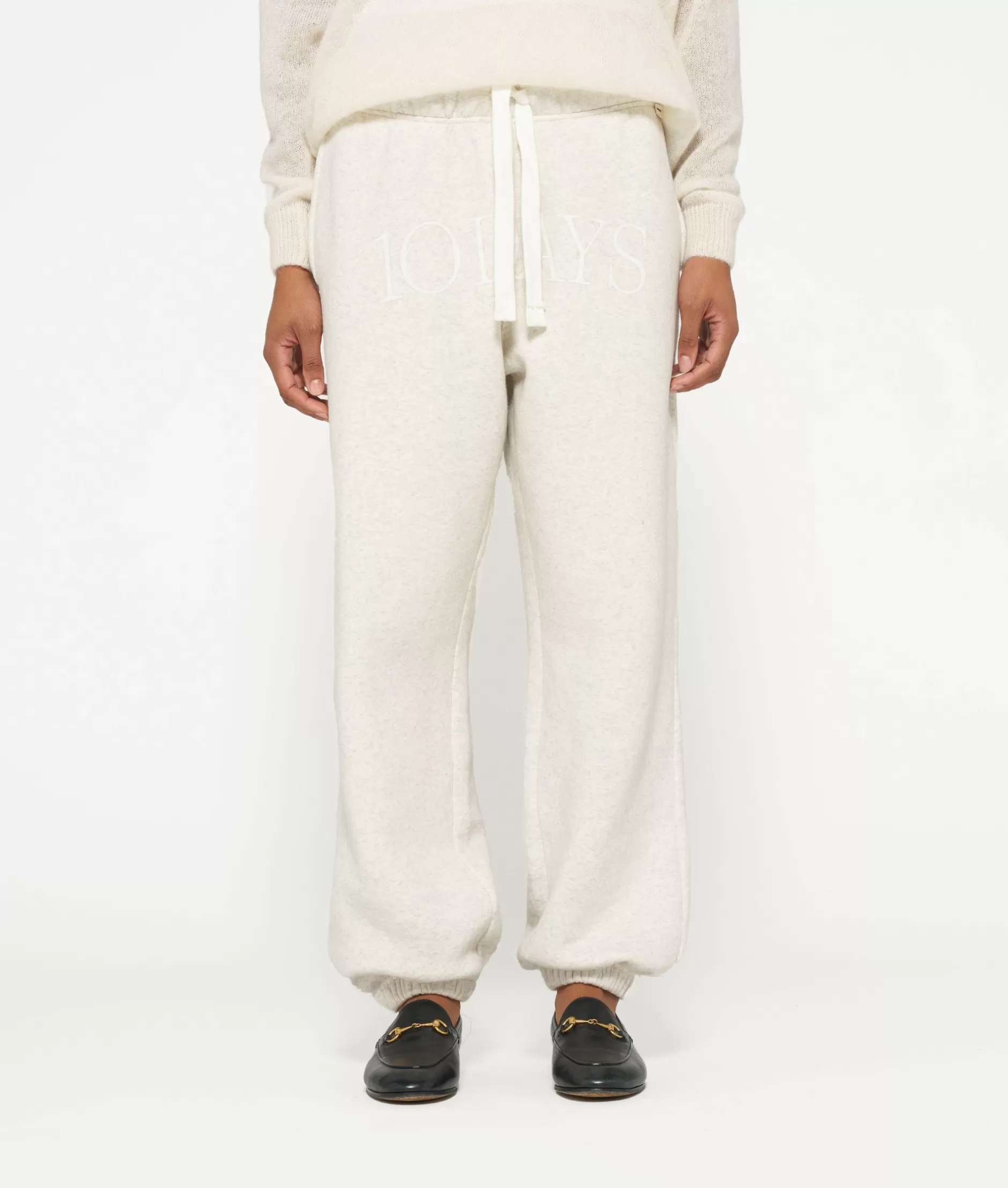 Jogger Donna 10Days - Pantalone Sportivo Morbido THE BAR in Tinta Schiuma