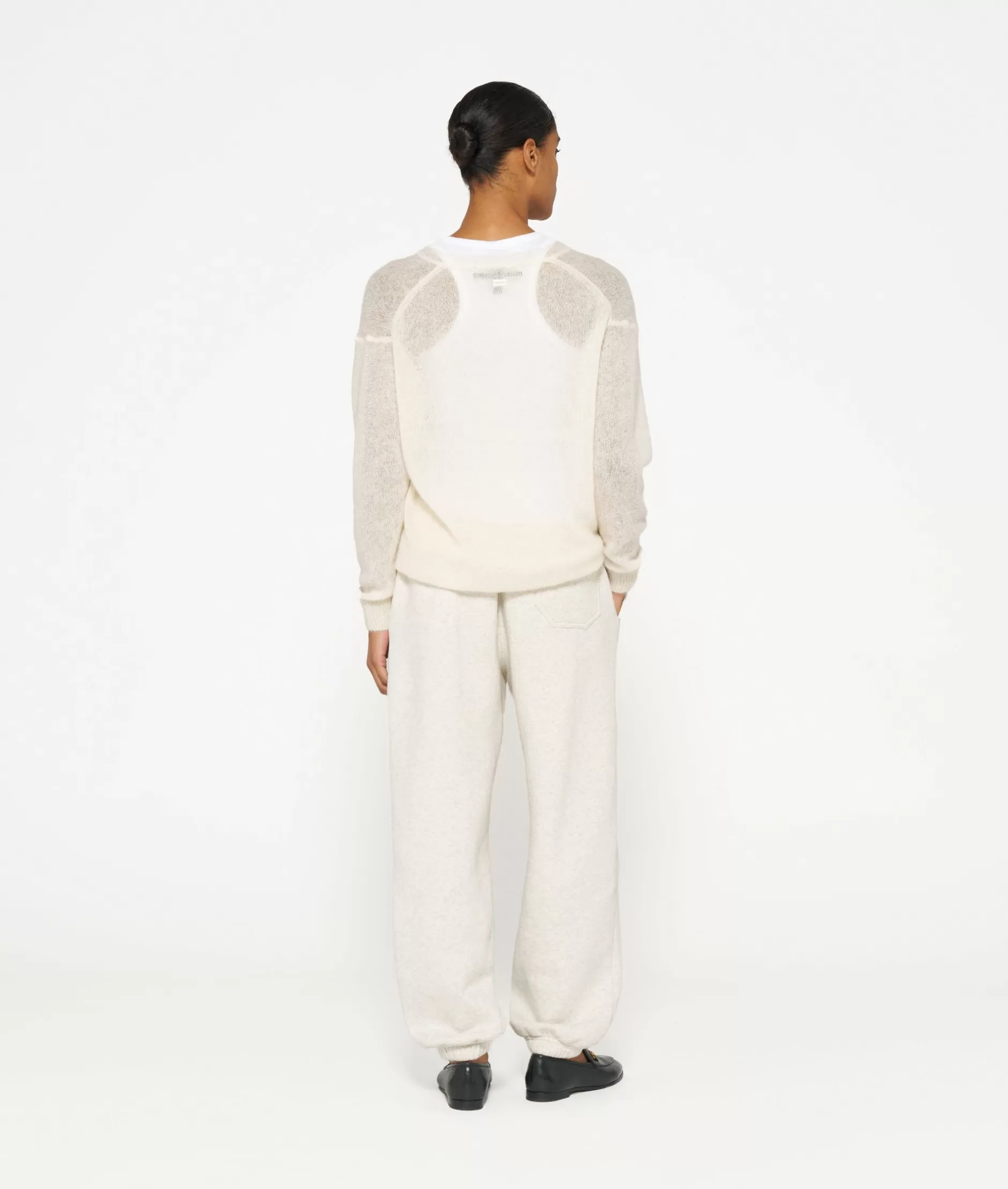Jogger Donna 10Days - Pantalone Sportivo Morbido THE BAR in Tinta Schiuma