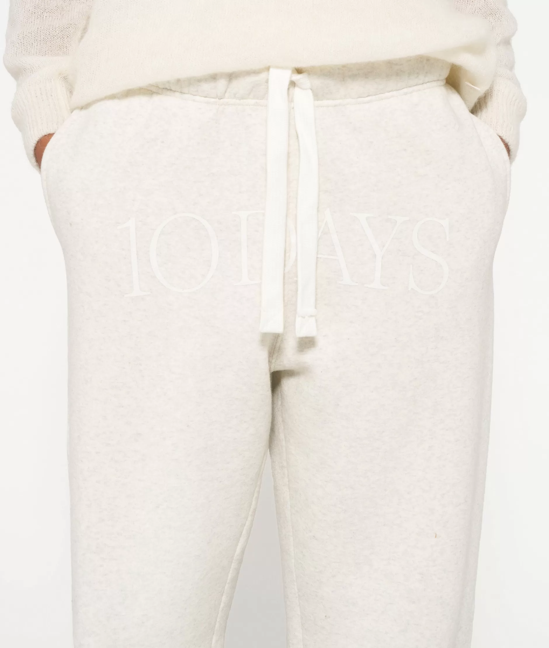 Jogger Donna 10Days - Pantalone Sportivo Morbido THE BAR in Tinta Schiuma