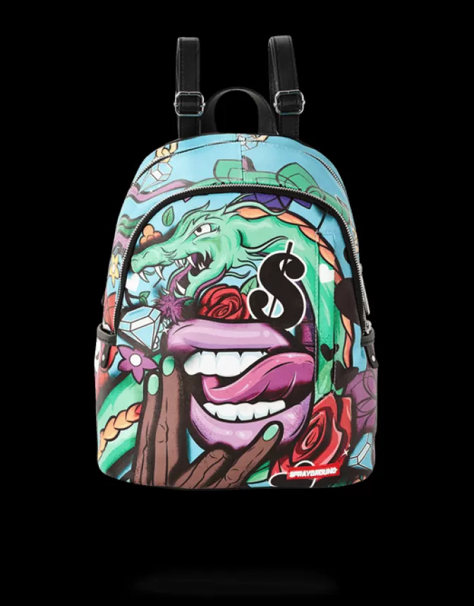 Tribù Ribelle - Zaino Sprayground Limited Edition con Design Bambola Asiatica (Stile Streetwear Audace)