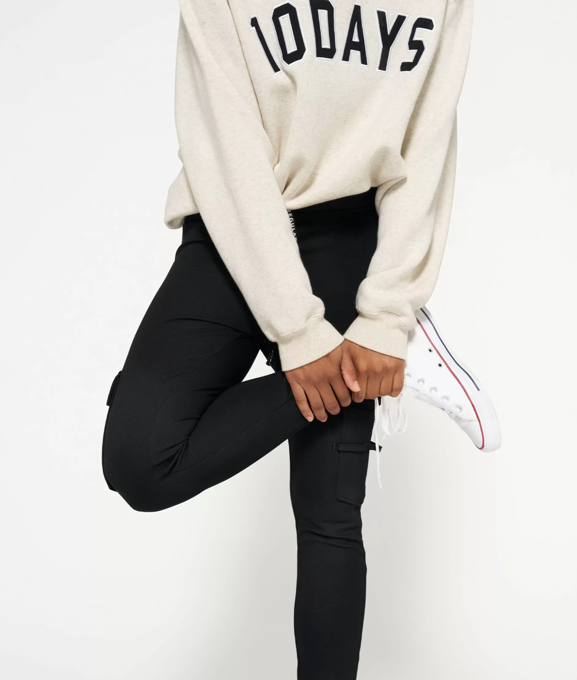 Leggings Donna 10 Giorni - Pantaloni Sportivi Cargo con Tasche Funzionali e Design Ergonomico