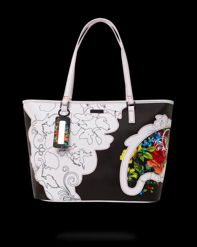 Sprayground - Shopping Bag in Tema Floreale con Dettagli Artistici | Borse Donna Stile Unico