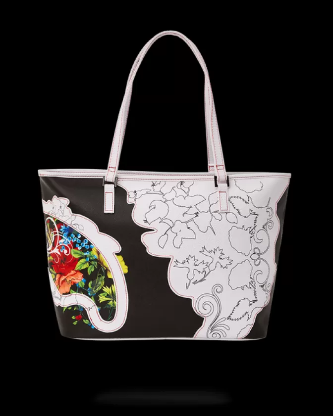 Sprayground - Shopping Bag in Tema Floreale con Dettagli Artistici | Borse Donna Stile Unico