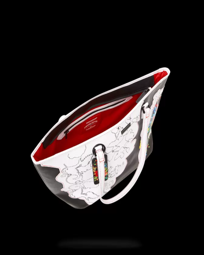 Sprayground - Shopping Bag in Tema Floreale con Dettagli Artistici | Borse Donna Stile Unico