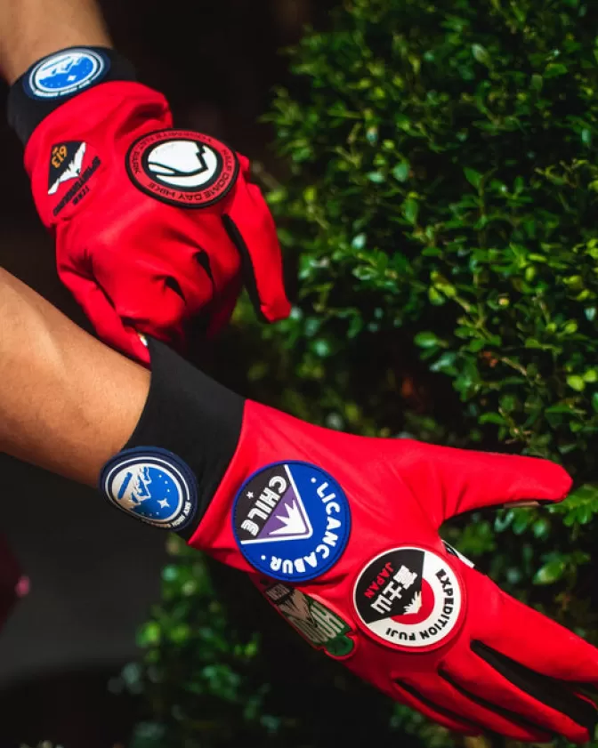 Guanti Sprayground High-Tech per Esplorazioni Globali - Protezione Termica Impermeabile con Design Avventura Estrema

（：，，/，