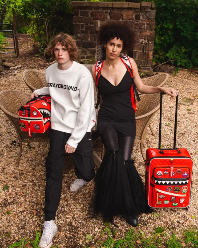 Valigia Cabina Compatta Sprayground - Design Avanguardista per Viaggi Globali | Saldi Esclusivi su Bagagli da Trasporto Premium
