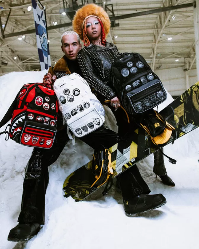 Sprayground Zaino Avventura Globale Notturno - Offerta Lampo per Esplorazioni Urbane (Modello Unisex Tech)