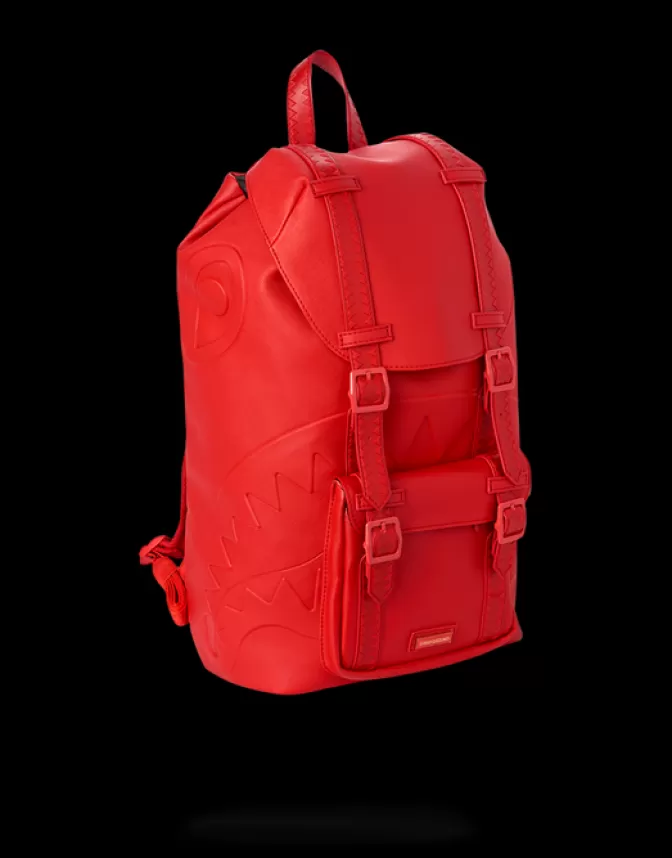 Sprayground Collezione Premium: Zaino da Viaggio Colline Design Esclusivo - Rosso Fuoco