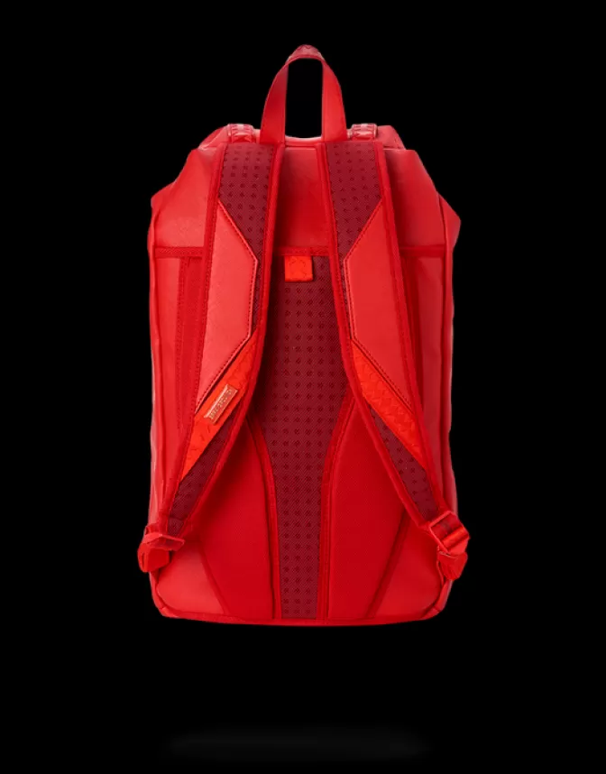 Sprayground Collezione Premium: Zaino da Viaggio Colline Design Esclusivo - Rosso Fuoco