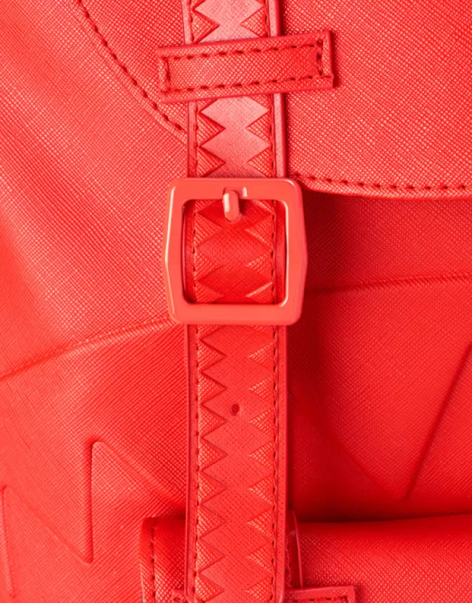 Sprayground Collezione Premium: Zaino da Viaggio Colline Design Esclusivo - Rosso Fuoco