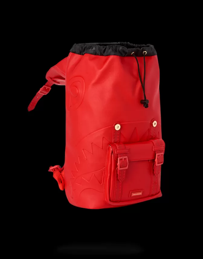 Sprayground Collezione Premium: Zaino da Viaggio Colline Design Esclusivo - Rosso Fuoco