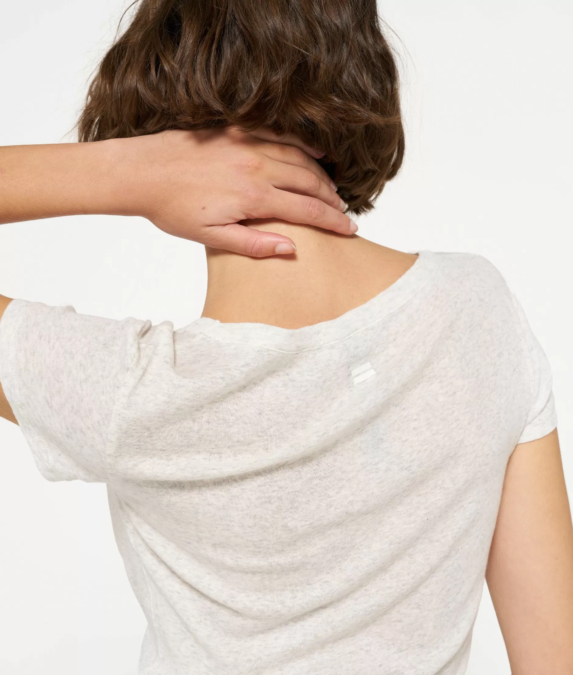 Maglia Donna 10DAYS - T-Shirt Slim Fit Modellante in Cotone per Stile Casual