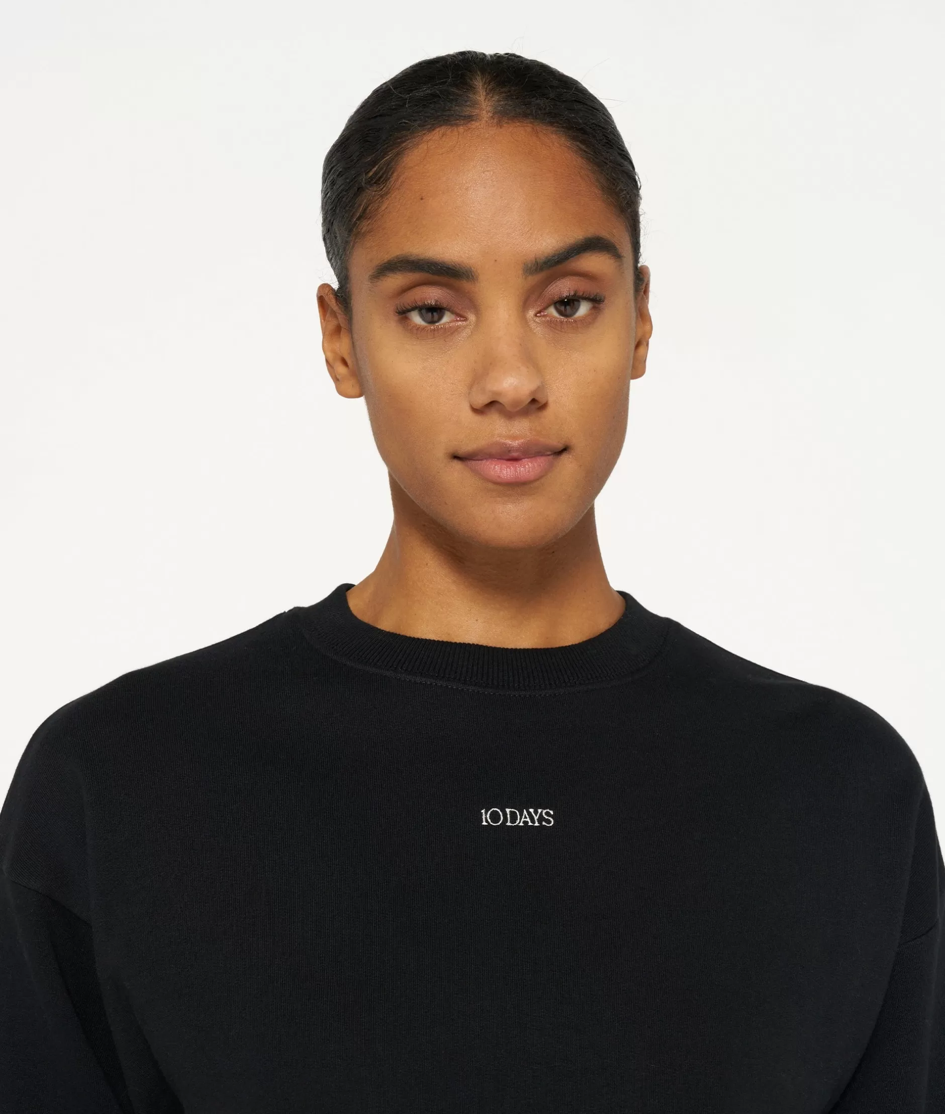 Felpa Donna 10DAYS con Logo Ricamato - Stile Casual e Confortevole per Tutto il Giorno