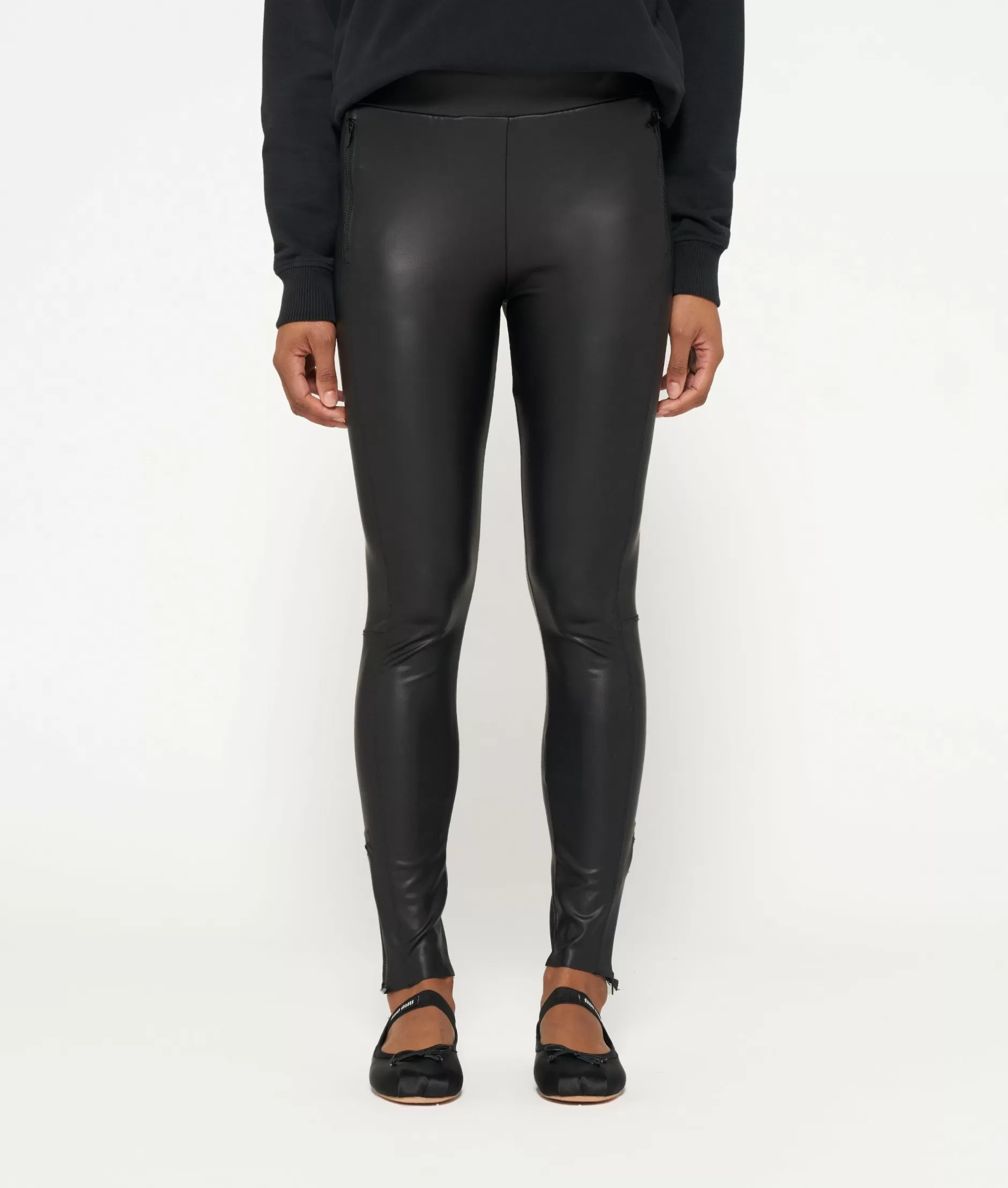 Leggings Donna 10 Giorni - Modello con Cerniere Laterali, Comode e Stilose per Allenamento o Tempo Libero