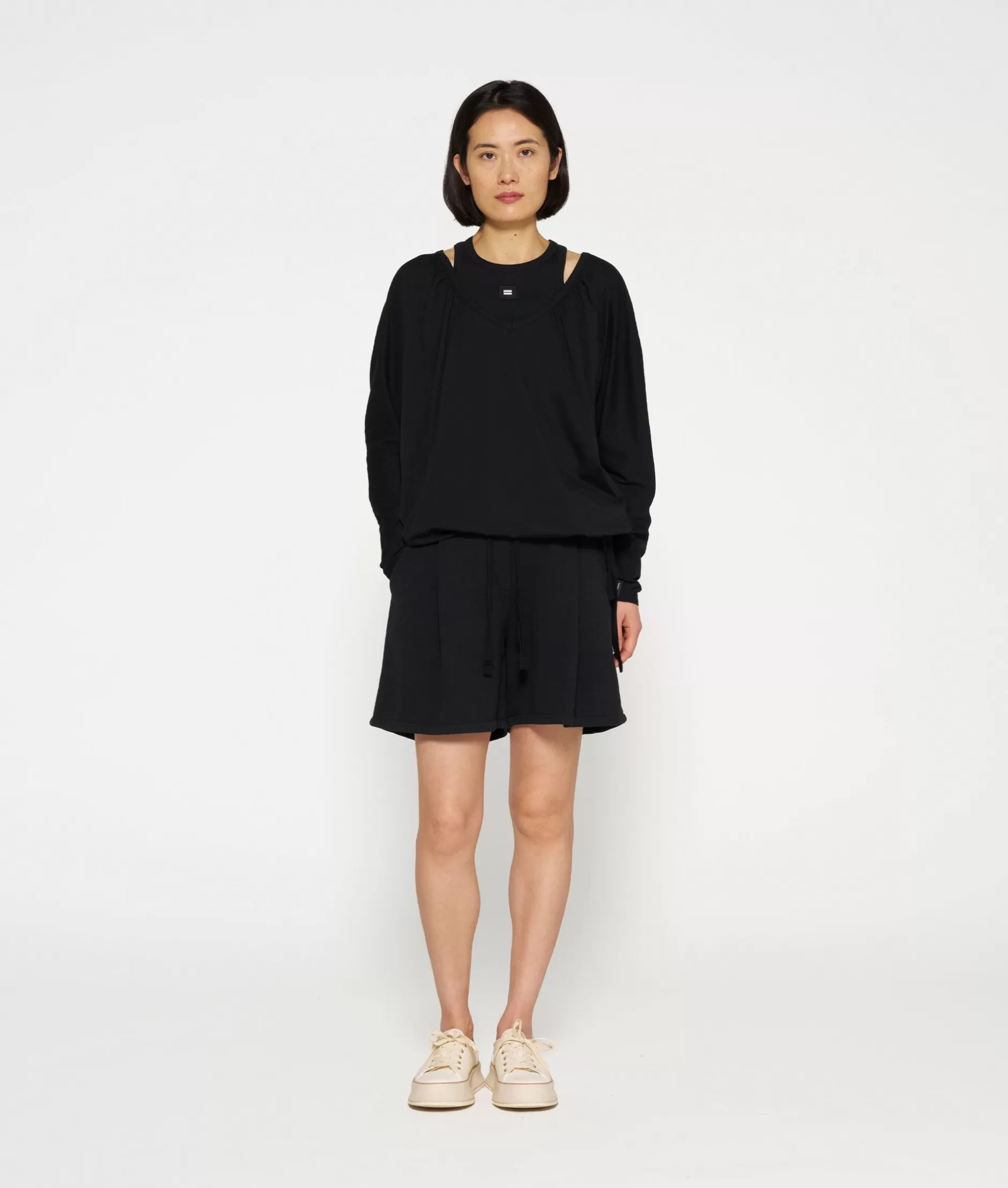 Maglie Donna 10Days con Dettaglio Nodo - T-Shirt a Maniche Lunghe Stile Casual