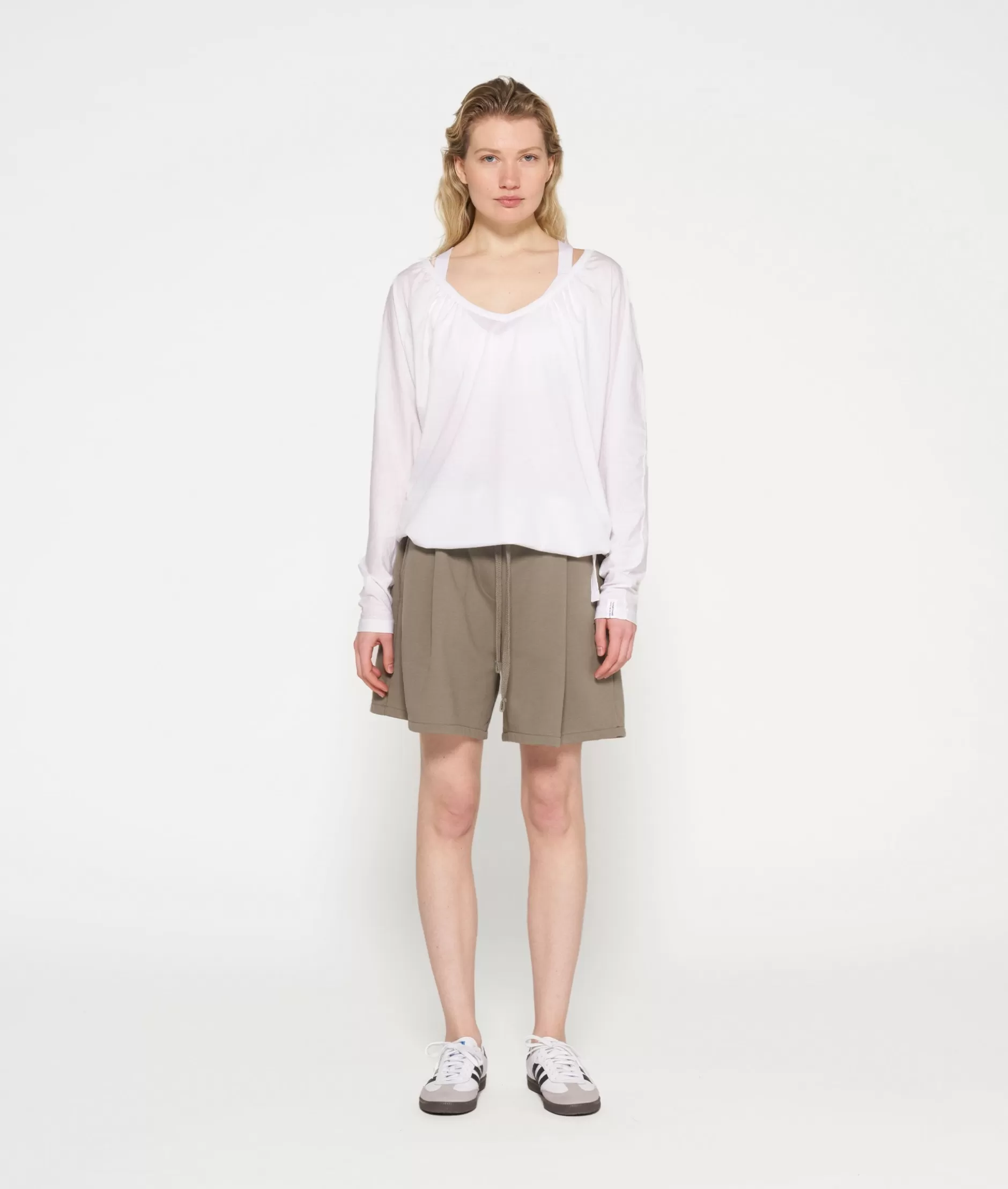 Maglia Donna 10DAYS Manica Lunga con Nodo Decorativo - T-Shirt Stilizzata per Look Casual ed Elegante