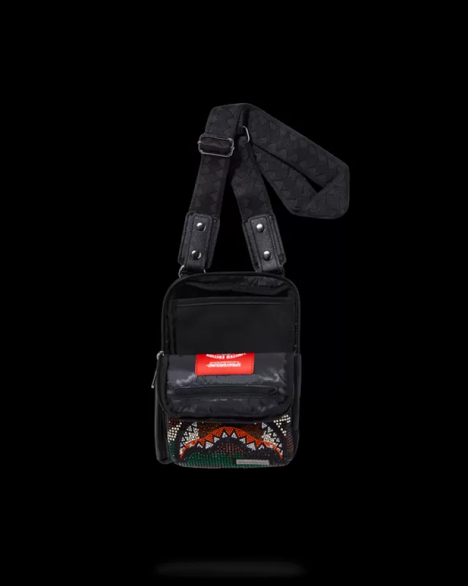 Sprayground Borsello a Tracolla con Stampa Mimetica Trinity - Design Unico per Stile Urbano