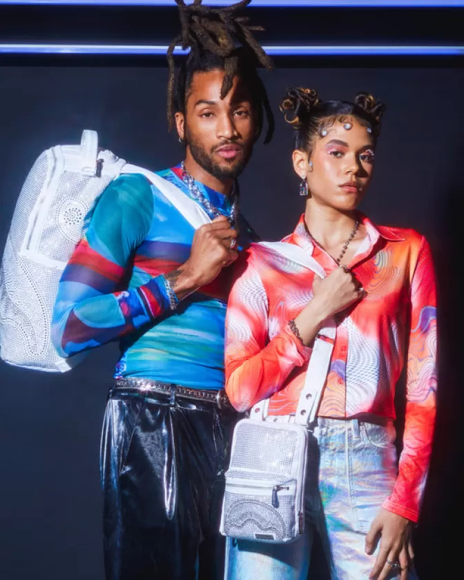 Sprayground Borse Crossbody con Cristalli Trinity - Lusso Unisex e Design Moderno